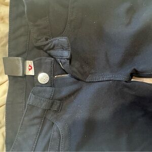 True Religion Black Denim with Embroidered Detail